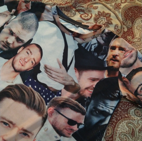 Free with purchase size small Justin Timberlake photo printed t-shirt - Picture 4 of 6